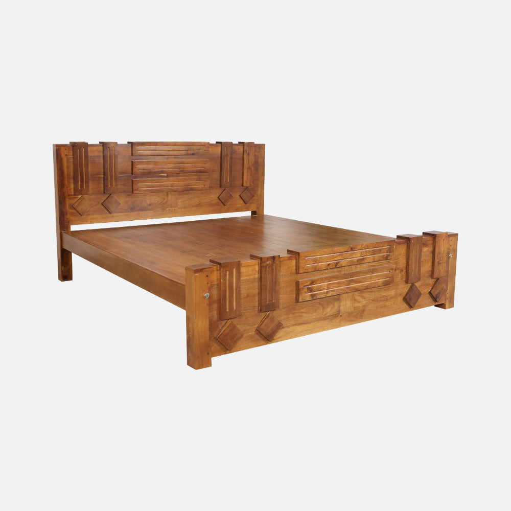 MAARK KING SIZE BED (6*6.25) AK-08 WCF