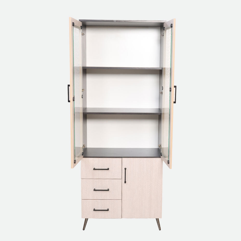 MAARK 2 DOOR BOOK SHELF 6*2.5 SATURN