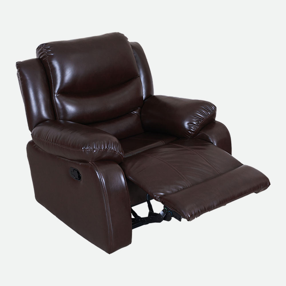MAARK MANUAL RECLINER LEATHER SOFA SET (3+1R+1R) MAGILCHI
