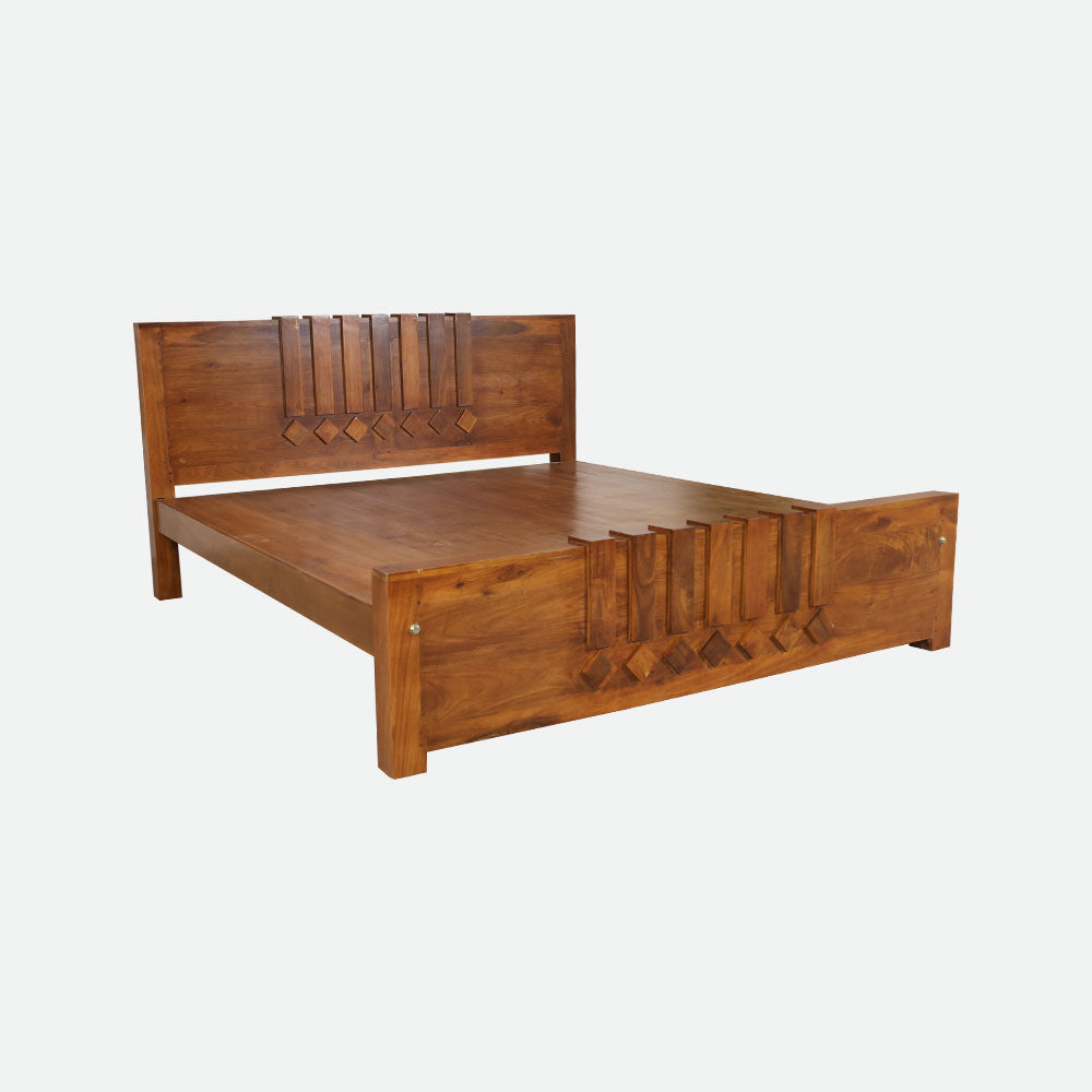 MAARK KING SIZE BED (6*6.25) AK-06 WCF