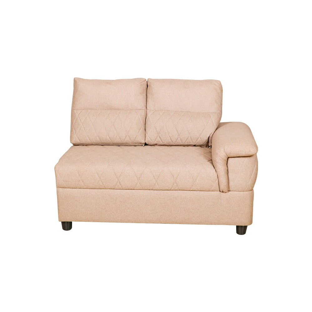 MAARK FABRIC CORNER SOFA 5 SEATER QUEEN BROWN COLOUR
