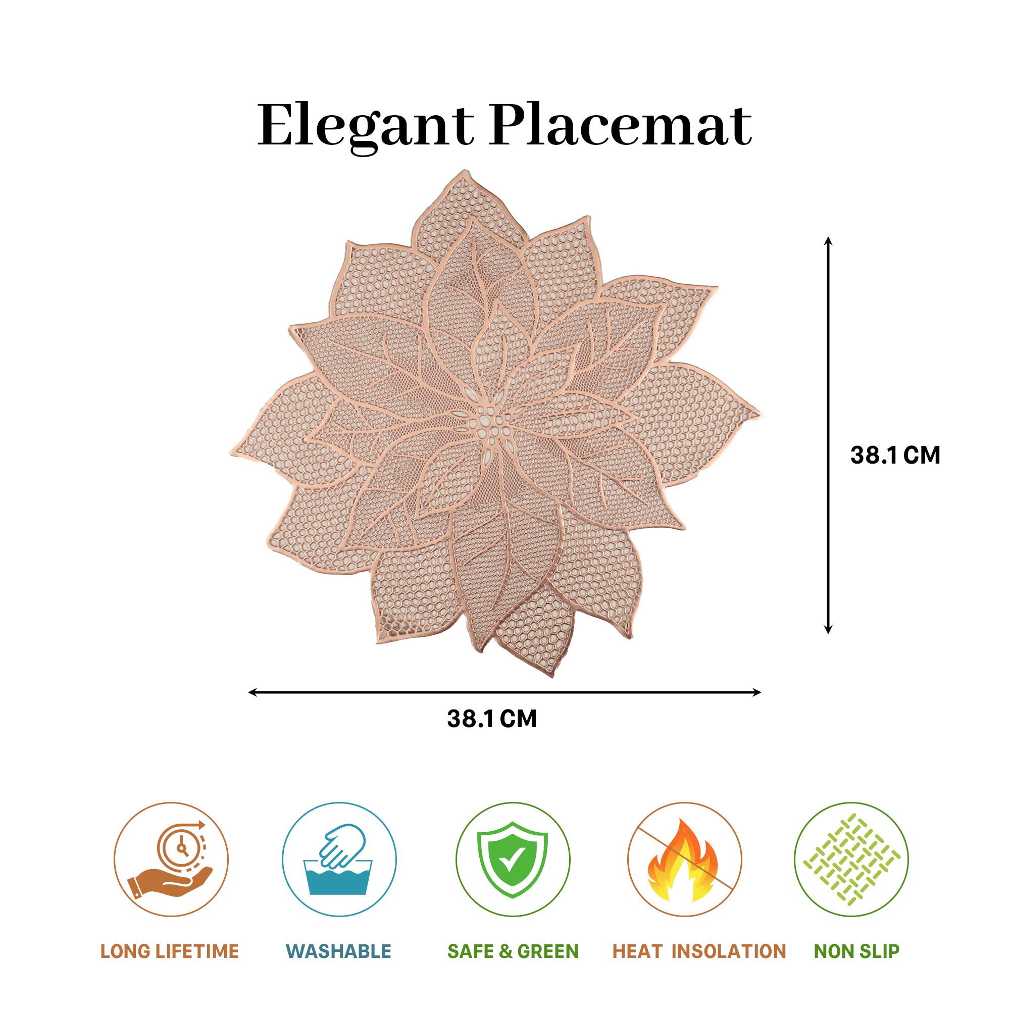 MAARK LEATHER PLACE MAT ROUND @18% CC