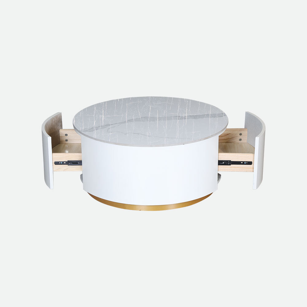 MAARK MARBLE TOP COFFEE TABLE 6116 HT