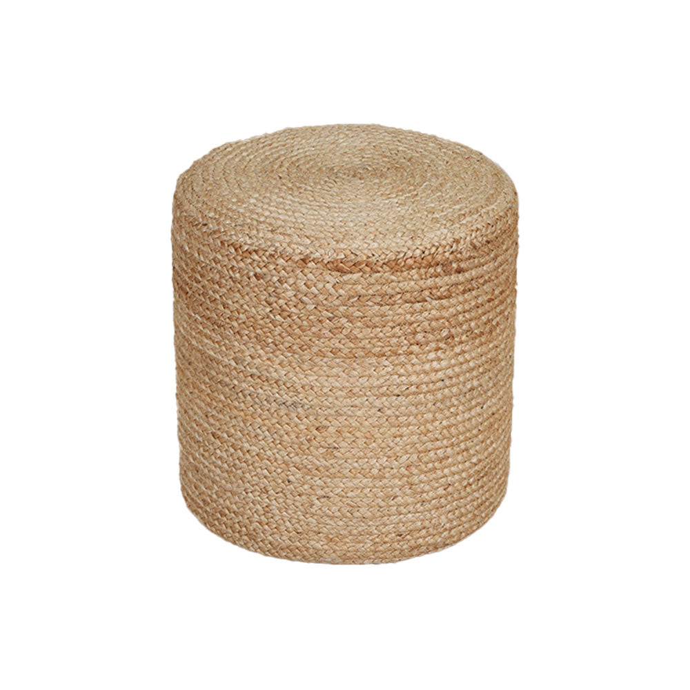 MAARK ROUND JUTE POUF BEIGE 40*40*40