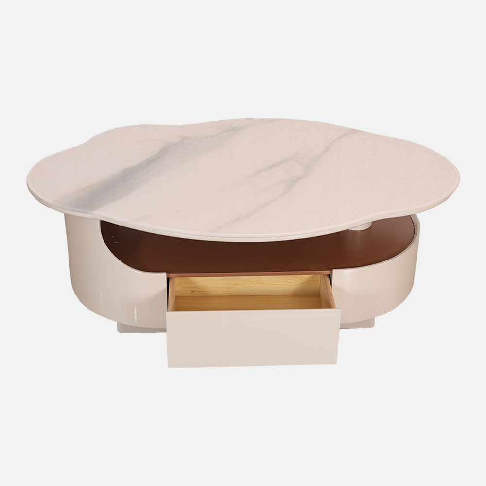 MAARK MARBLE TOP COFFEE TABLE 15 HT