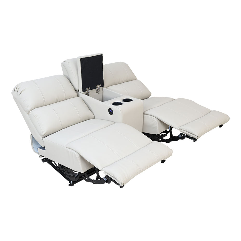 MAARK CORNER MOTORIZED RECLINER FABRIC SOFA (D+CONS+2+CONS+C+2+CONS+2+CONS) F211