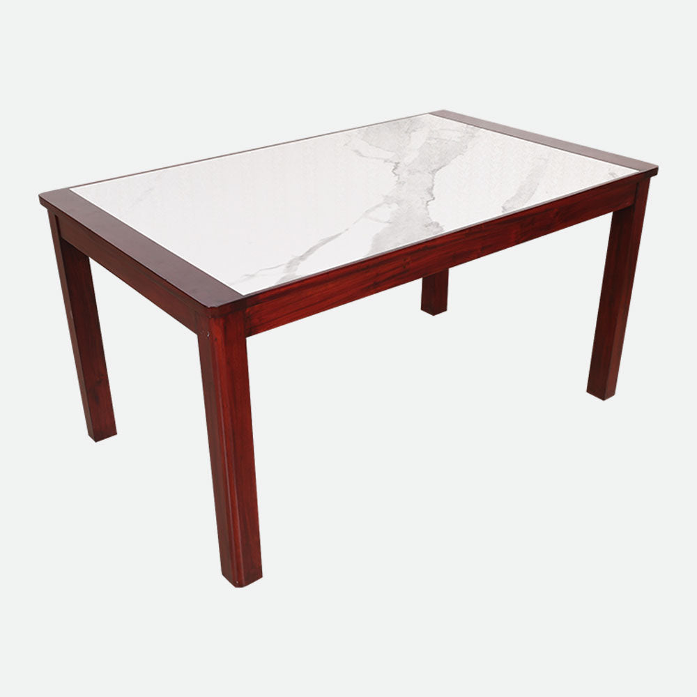 MAARK MARBLE TOP 4 SEATER DINING SET 5*3 (1+2+BENCH) GALIYA TT