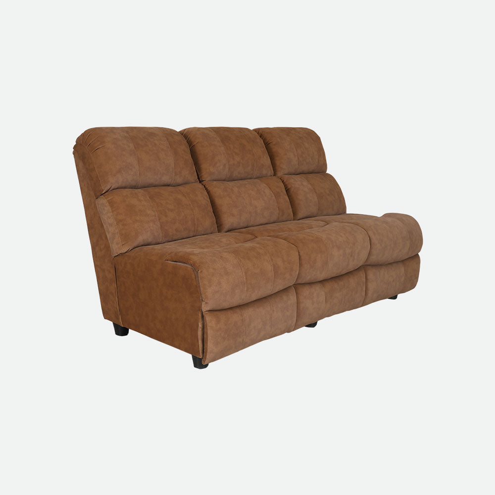 MAARK CORNER MANUAL RECLINER FABRIC SOFA 5 SEATER WITH DIWAN F211