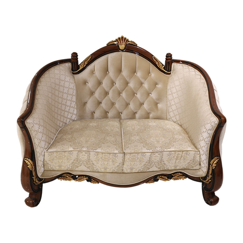 MAARK PALACE SOFA SET (3+2+2+1+1)WHITE GOLD BF