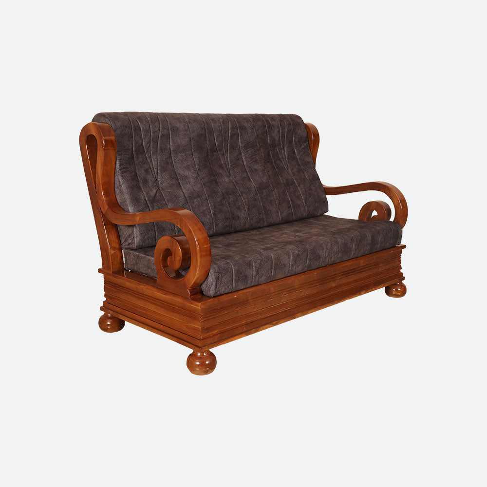 MAARK WOODEN SOFA SET (3+1+1) S-43 WCF