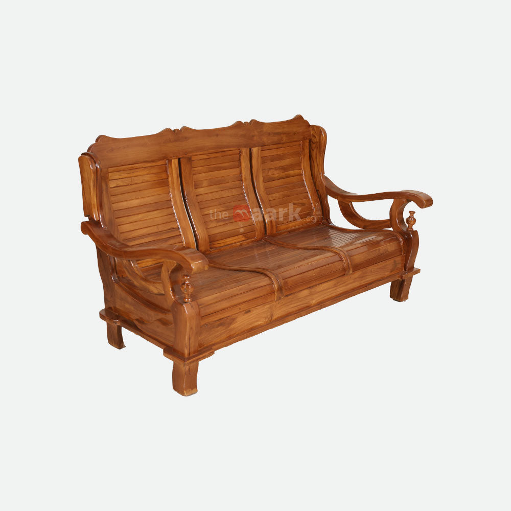 MAARK WOODEN SOFA SET (3+1+1) S-43-DRG WCF