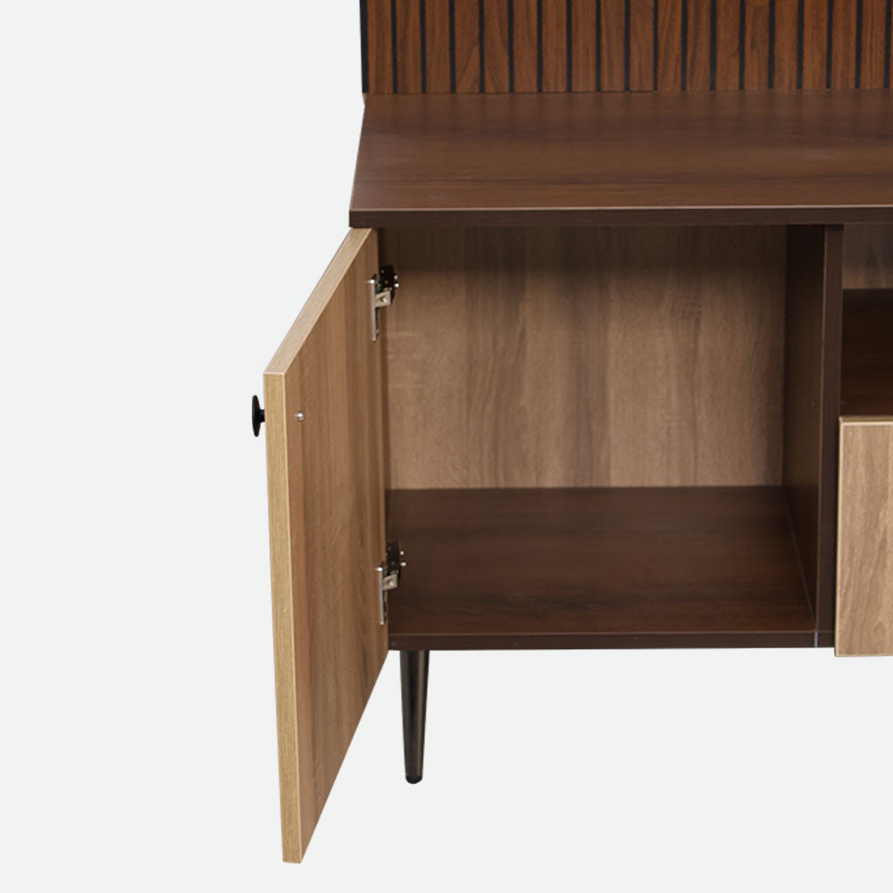 MAARK BOOM TV UNIT 7*6 WITH LOUVERS WITH 2 DRAWS