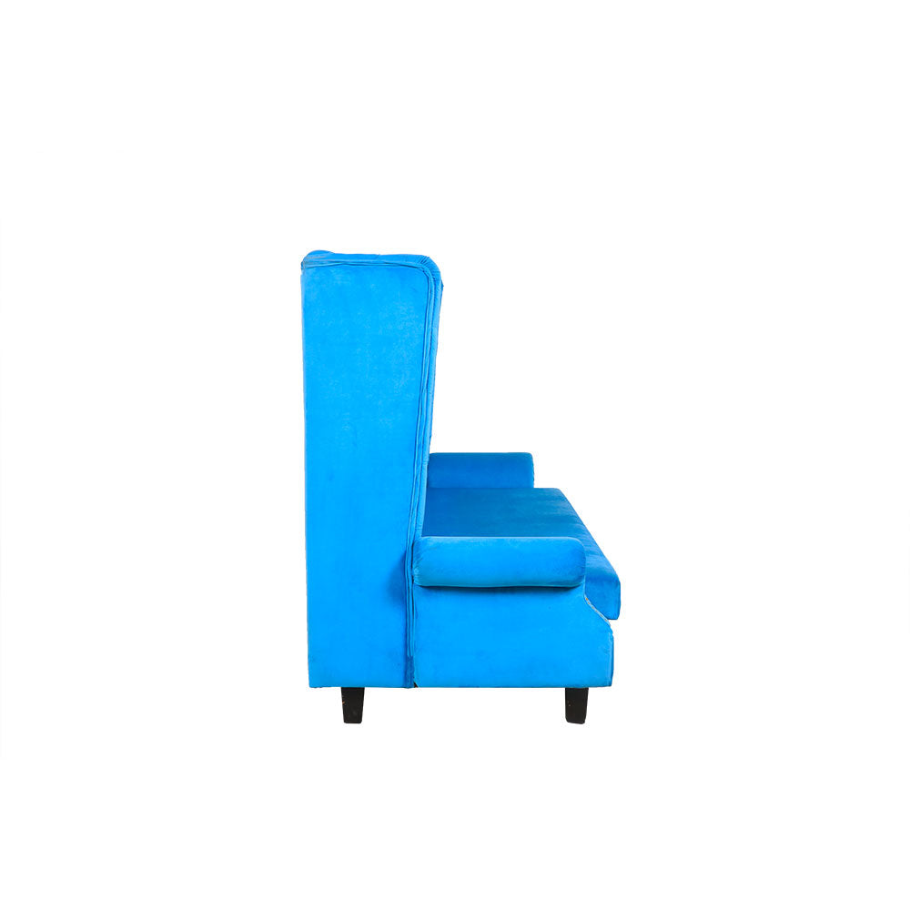 MAARK FABRIC THREE SEATER SOFA JANEEL BLUE COLOUR