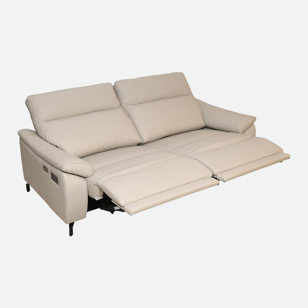 MAARK MOTORIZED RECLINER LEATHER SOFA SET (3R+2R+1R) 6022-BEIGE HT