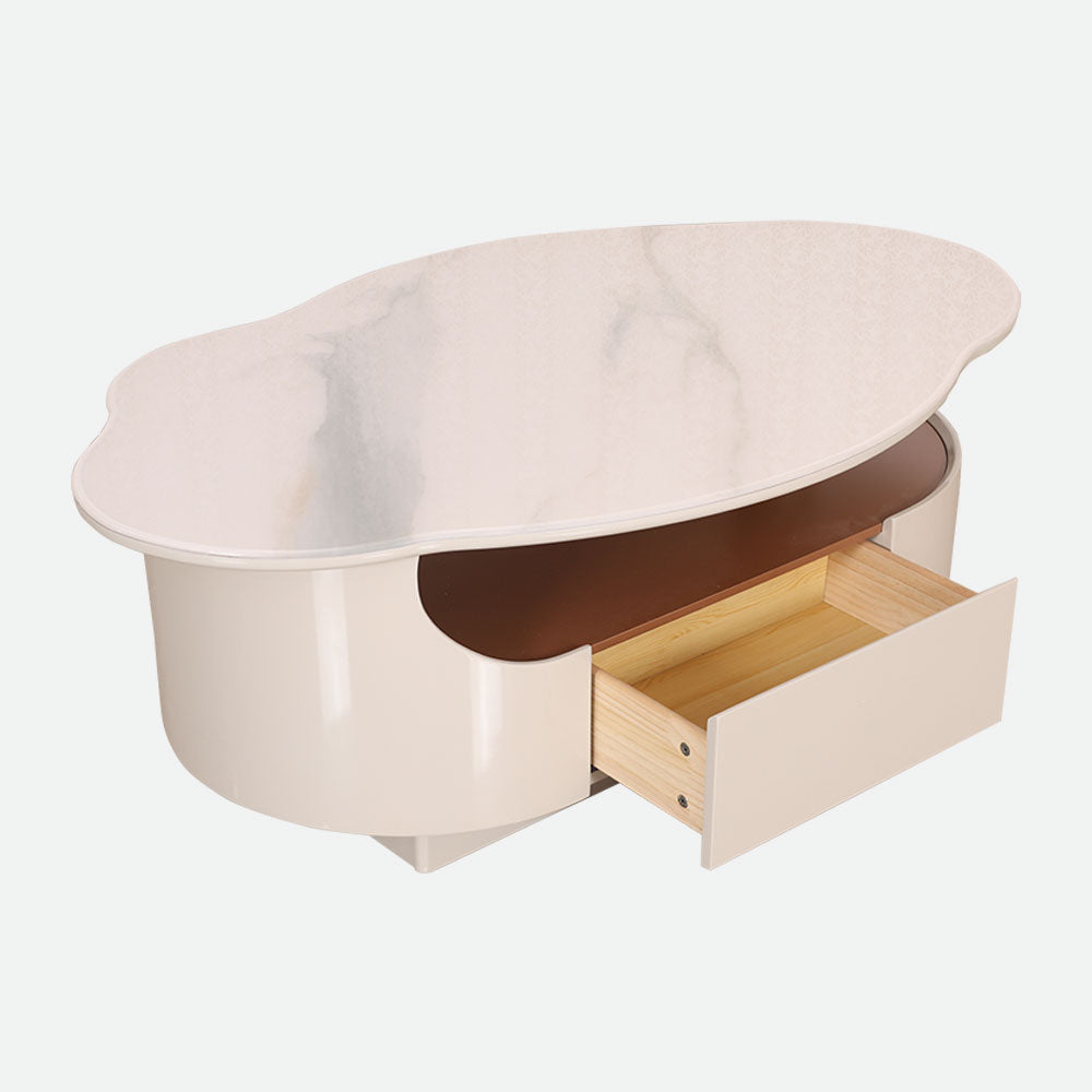 MAARK MARBLE TOP COFFEE TABLE 15 HT