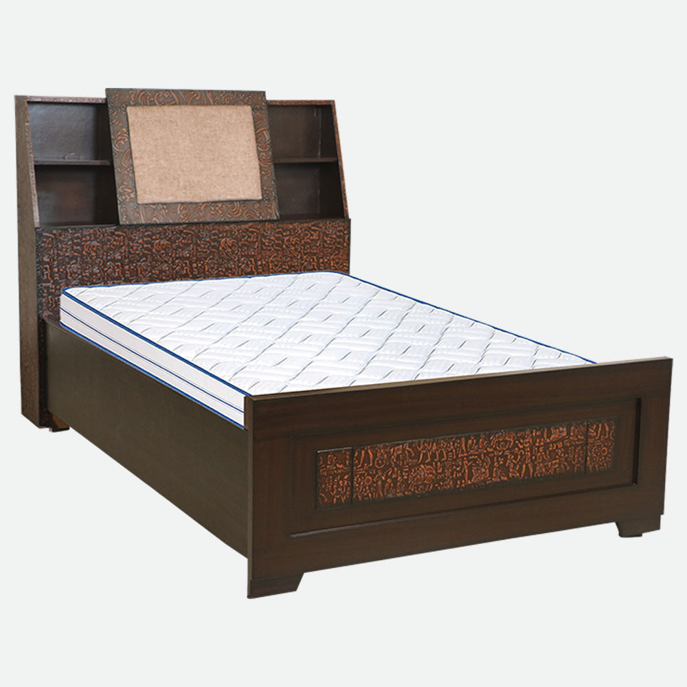 MAARK DOUBLE BED WITH CUSHION STORAGE (4*6.25) MAESTRO CUSTOMIZED