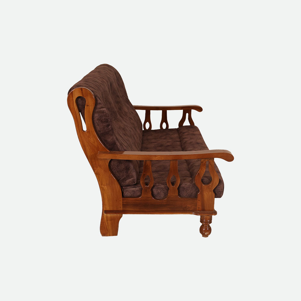 MAARK WOODEN SOFA SET (3+1+1) S-17 WCF