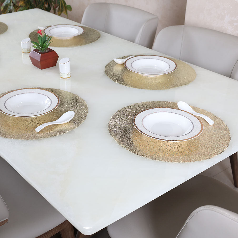 MAARK LEATHER PLACE MAT ROUND CC