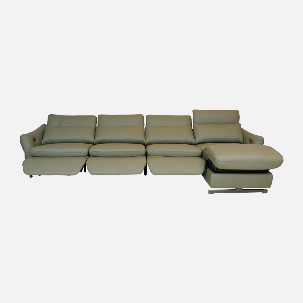MAARK MOTORIZED RECLINER LEATHER SOFA SET (3+D) 1917 HT