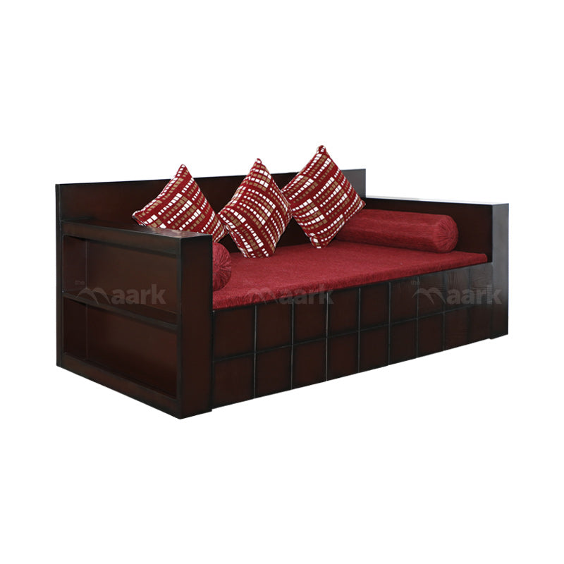 MAARK SOFA CUM BED 3 FOLD WITH SHELF