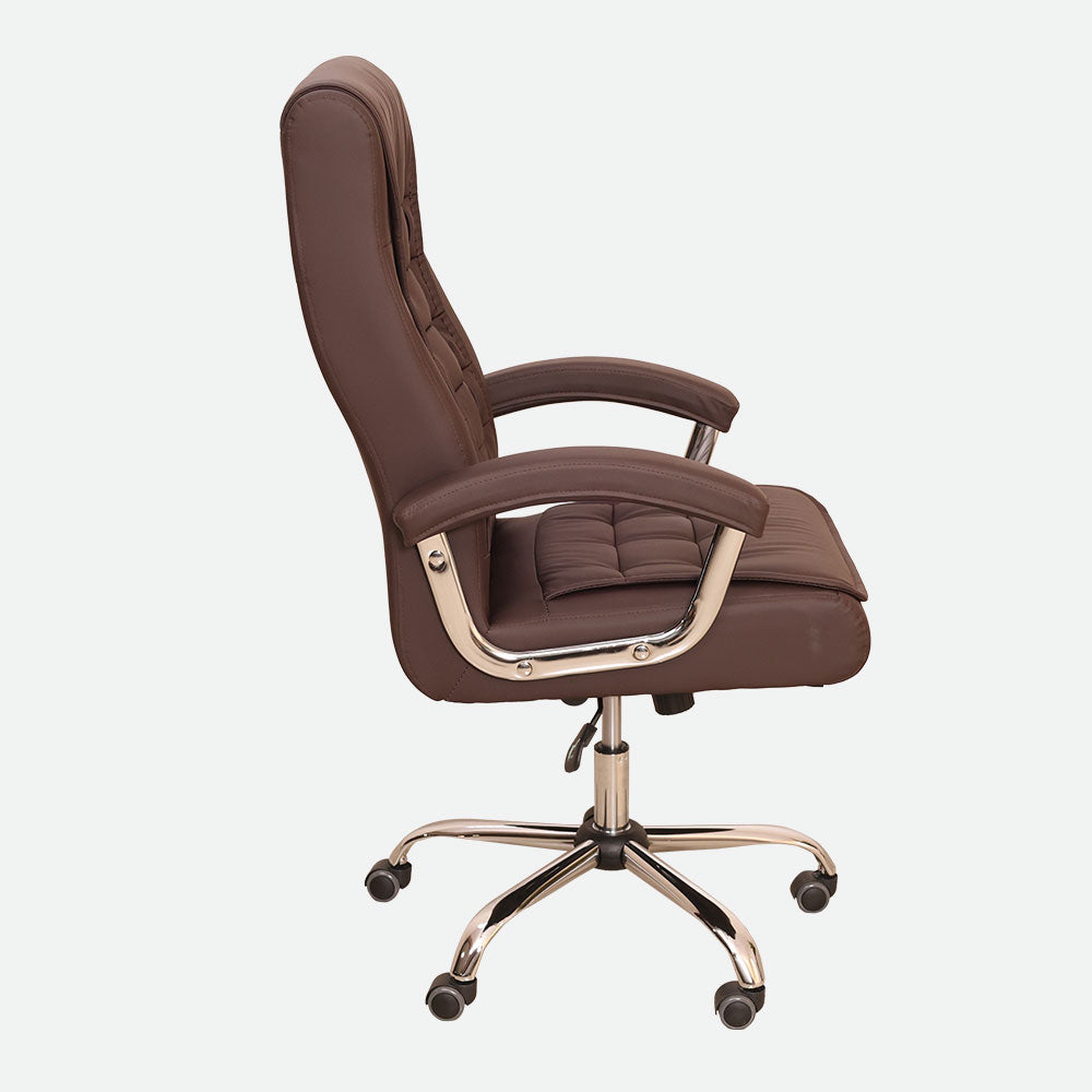 MAARK HIGH BACK OFFICE CHAIR ES 025 BROWN SS