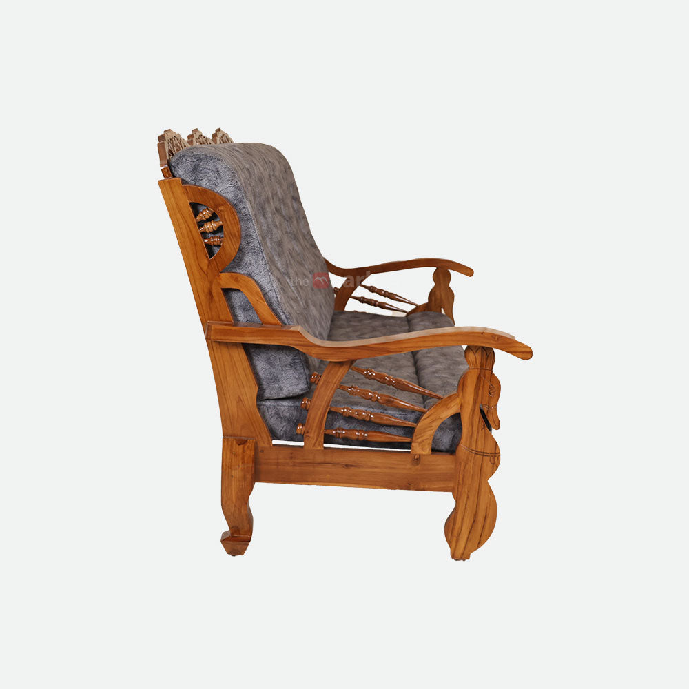 MAARK WOODEN SOFA SET (3+1+1) S-46 WCF