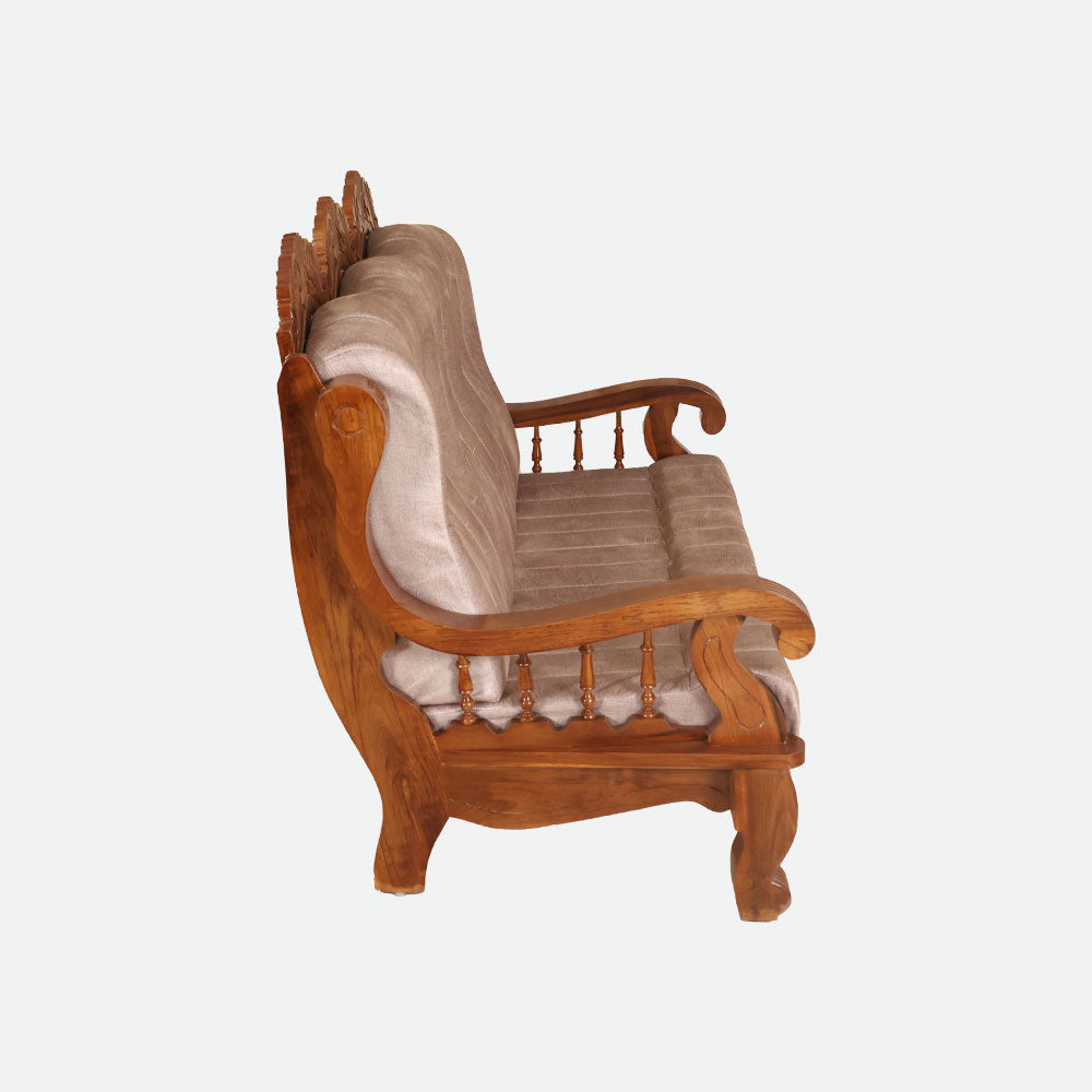 MAARK WOODEN SOFA SET (3+1+1) S-25 WCF