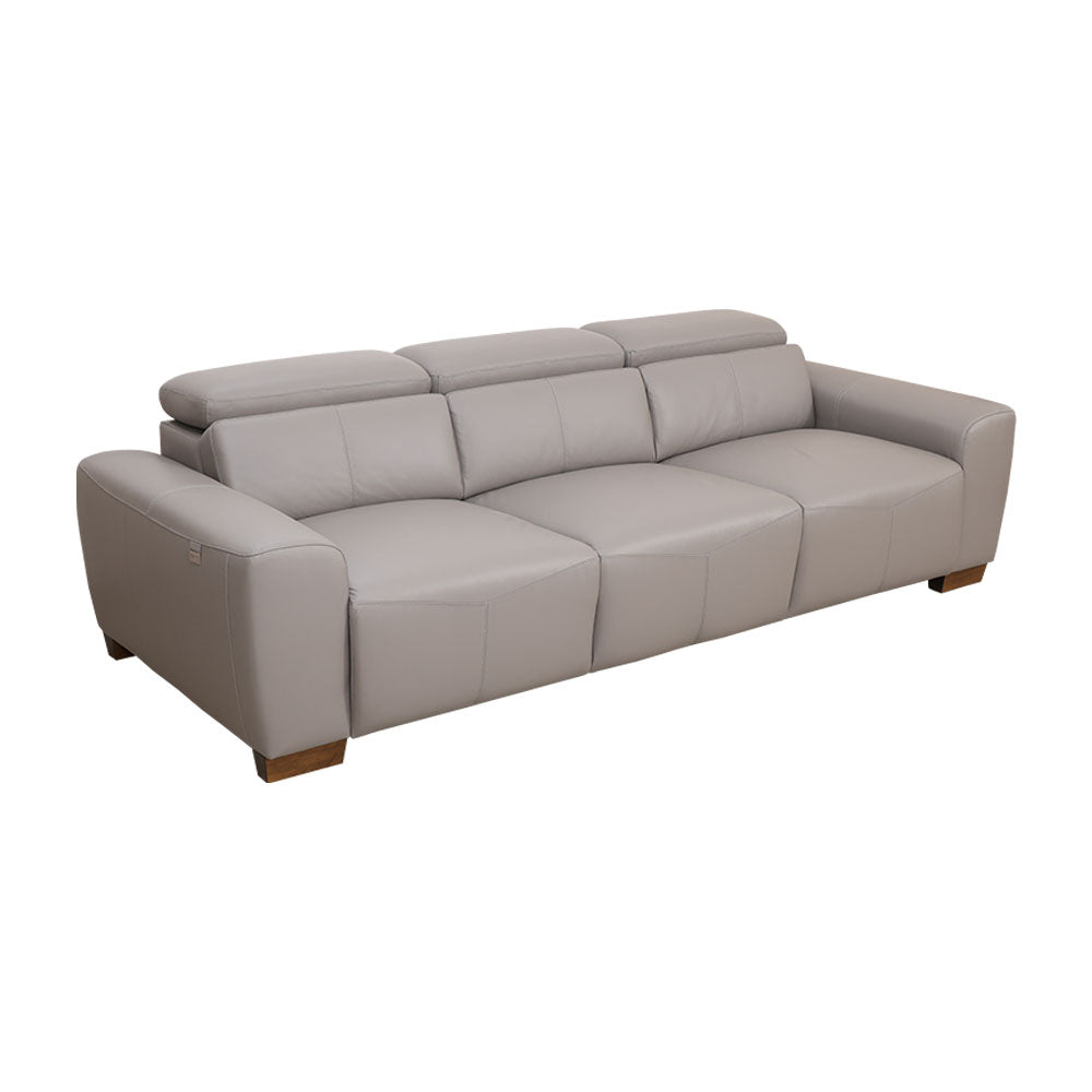 MAARK LEATHER SOFA SET (3+2) 6034 SMOKY GRAY ML