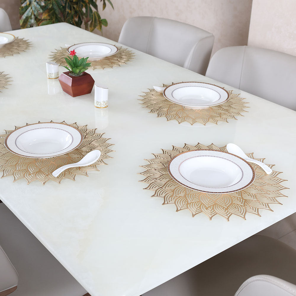 MAARK LEATHER PLACE MAT ROUND CC