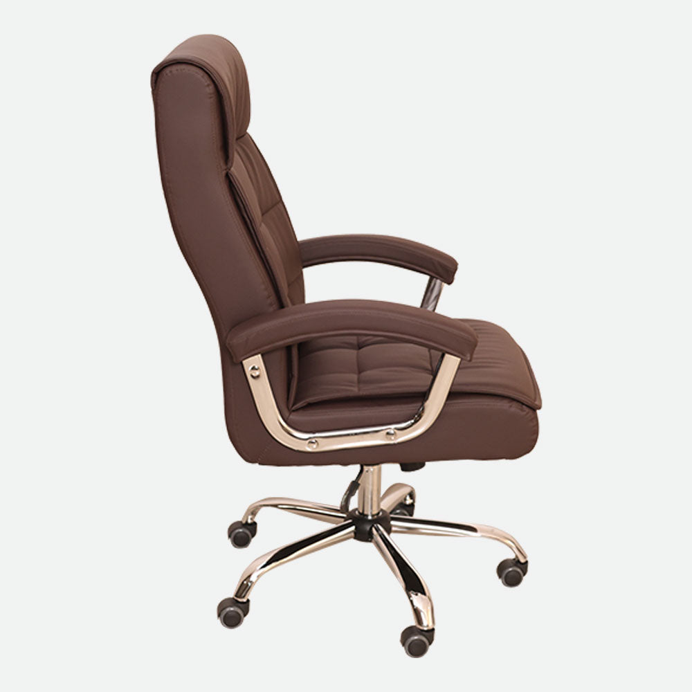 MAARK HIGH BACK OFFICE CHAIR XH - 9261 BROWN COLOUR SS