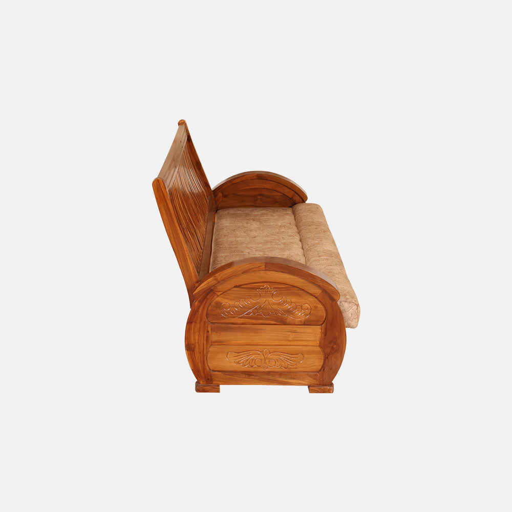 MAARK WOODEN SOFA SET (3+1+1) S-23 WCF