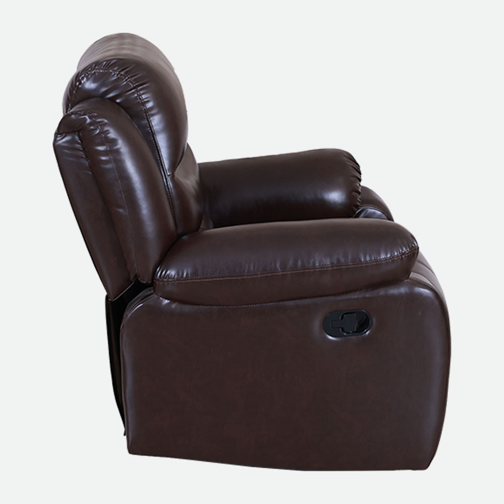 MAARK MANUAL RECLINER LEATHER SOFA SET (3+1R+1R) MAGILCHI