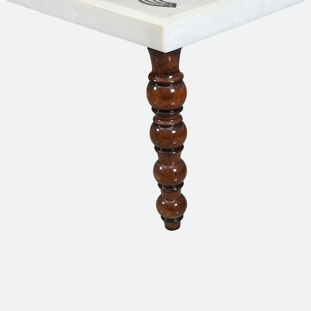 MAARK MARBLE TOP 8 SEATER DINING SET 7 BALL TD