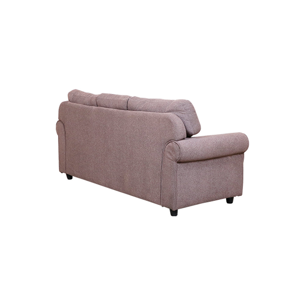 MAARK FABRIC THREE SEATER SOFA LINGA BROWN COLOUR