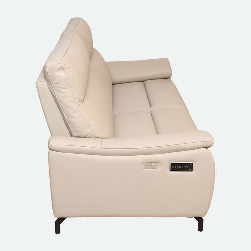 MAARK MOTORIZED RECLINER LEATHER SOFA SET (3R+2R+1R) 6022-BEIGE HT