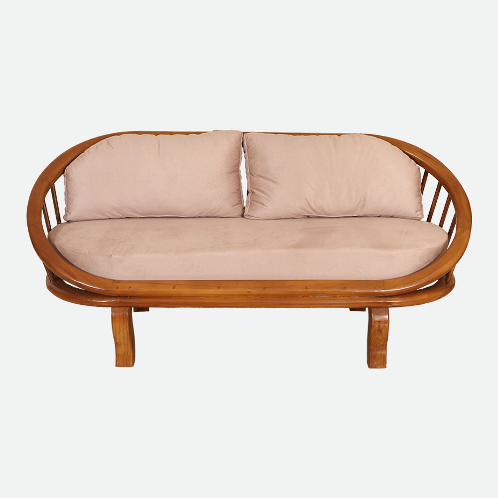 MAARK WOODEN SOFA SET (3+1+1) ROUND CRASI SUF