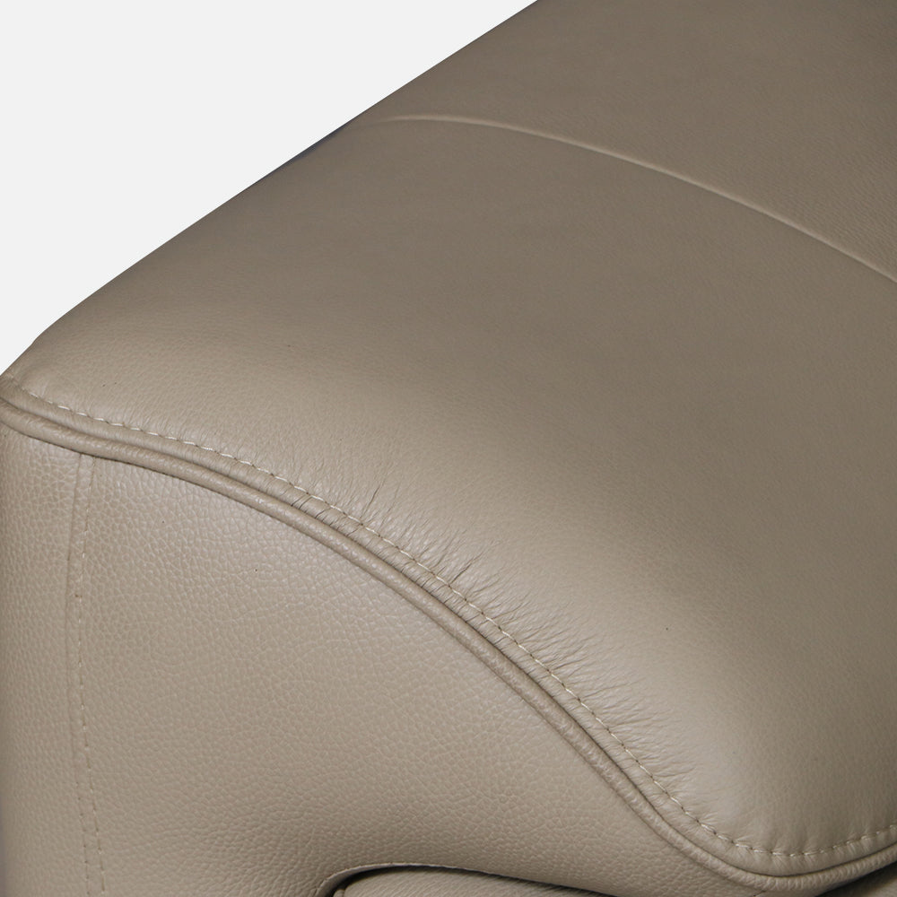 MAARK LEATHER SINGLE SEATER SOFA 7079 MOCHA COLOUR HT