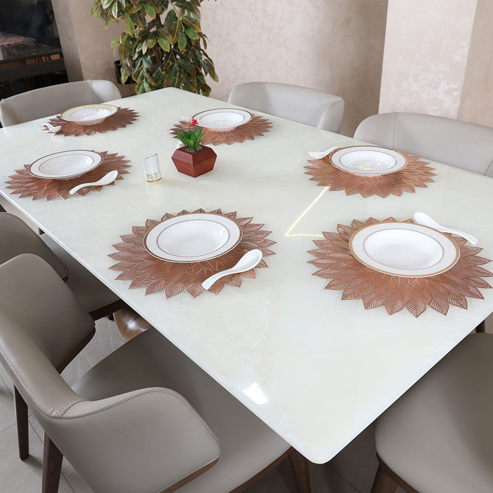 MAARK LEATHER PLACE MAT ROUND CC