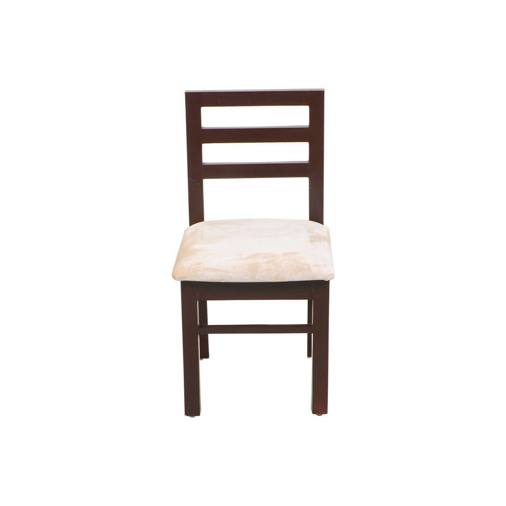 MAARK WOODEN TOP 6 SEATER DINING SET (5*3) STARTER WALNUT COLOUR