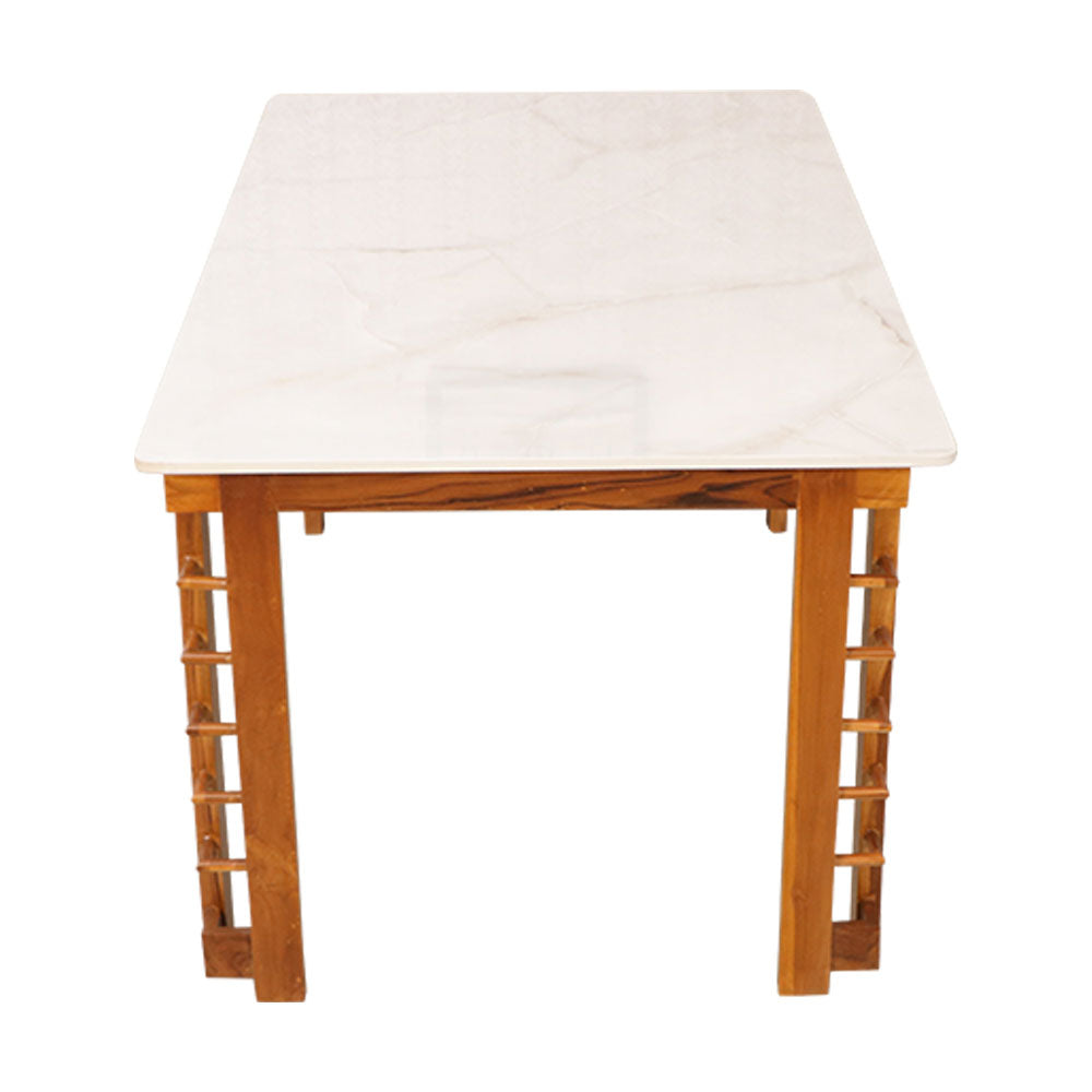 MAARK MARBLE TOP 6 SEATER DINING SET (1+6) KEERTHANAM