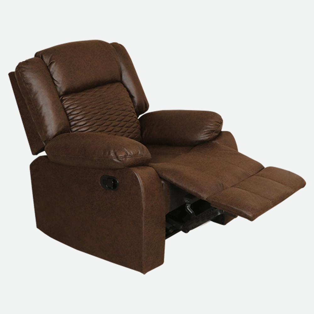 MAARK MANUAL RECLINER FABRIC SOFA SINGLE SEATER WAVE-6609 HT