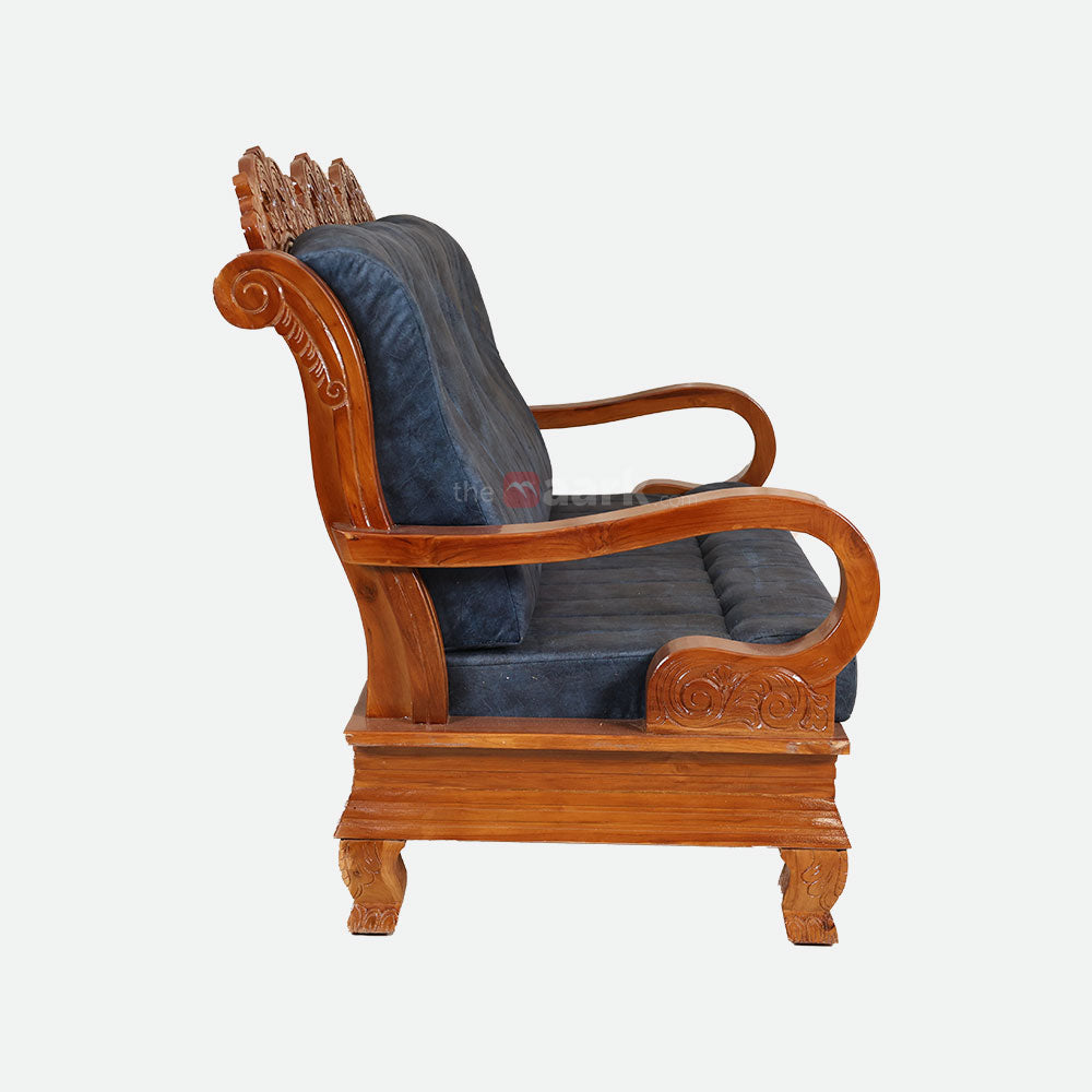 MAARK WOODEN SOFA SET (3+1+1) S-44 WCF