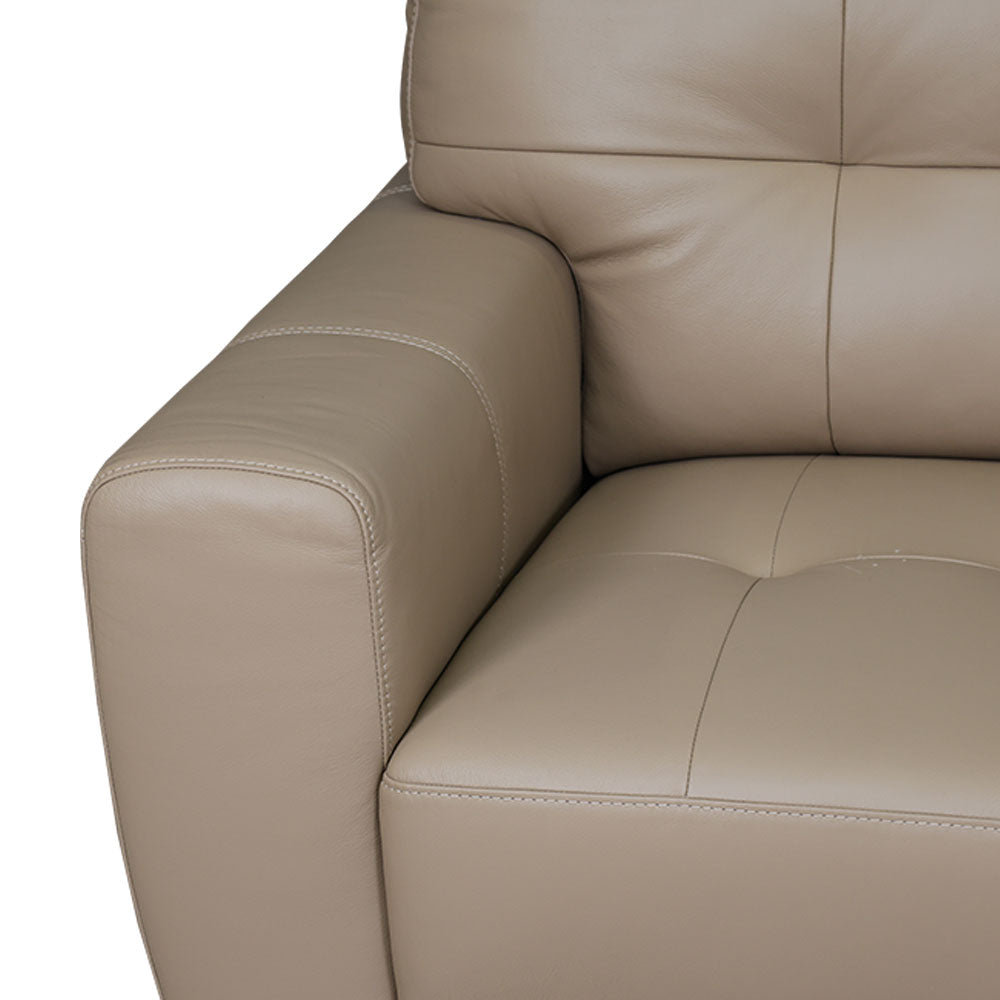 MAARK LEATHER SOFA SET (3+2) 6031 COL TAUPE ML
