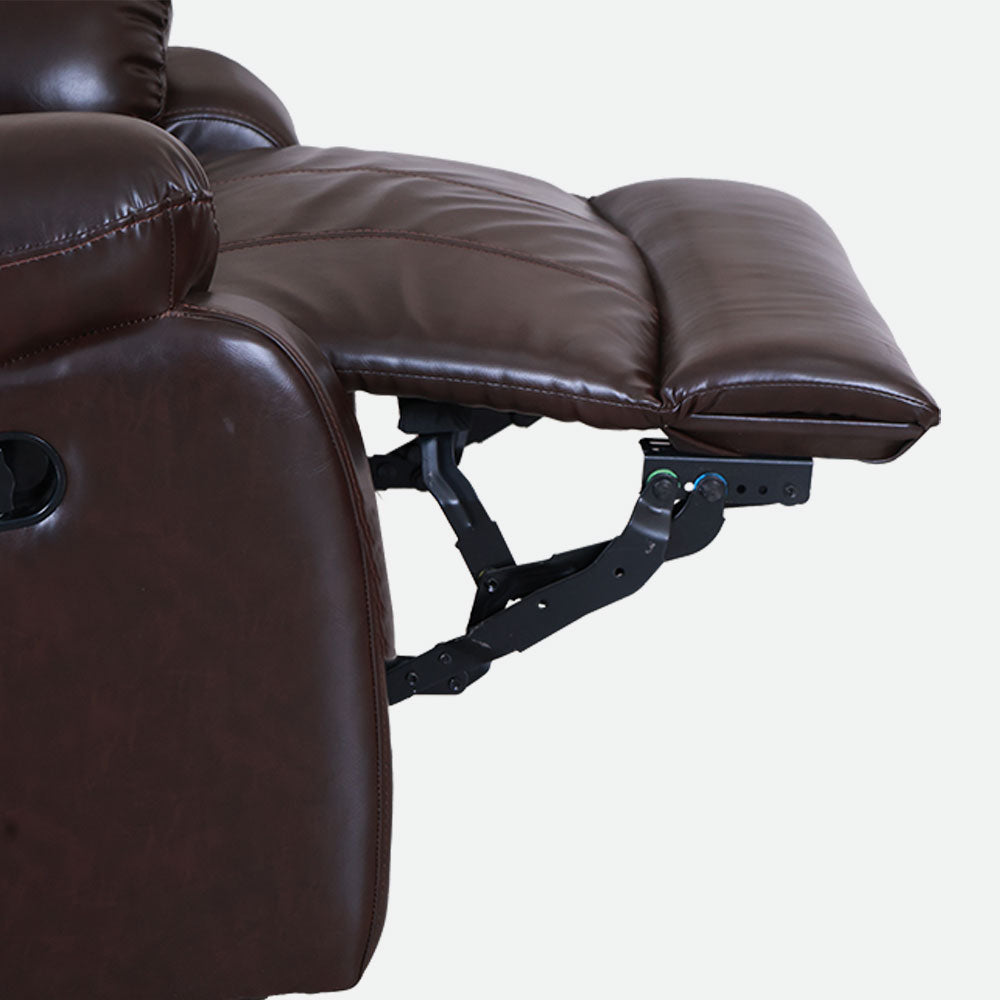 MAARK MANUAL RECLINER LEATHER SOFA SET (3+1R+1R) MAGILCHI