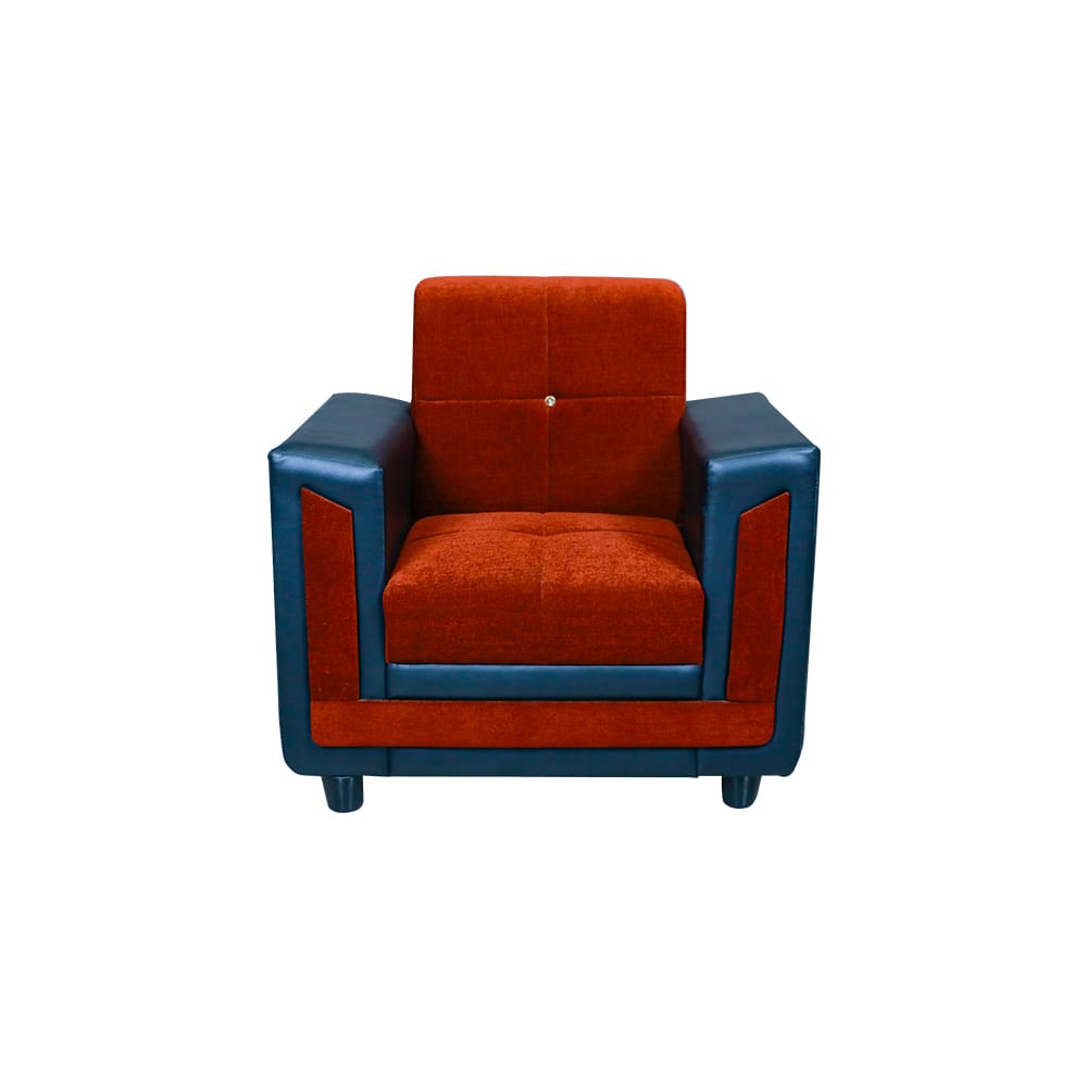 MAARK FABRIC SINGLE SEATER SOFA NEW MONTAIN RED COLOUR