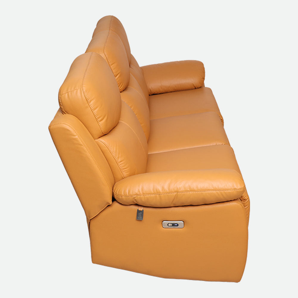 MAARK MOTORIZED RECLINER LEATHER SOFA SET (3R+2R+1R) 1406-TAN HT