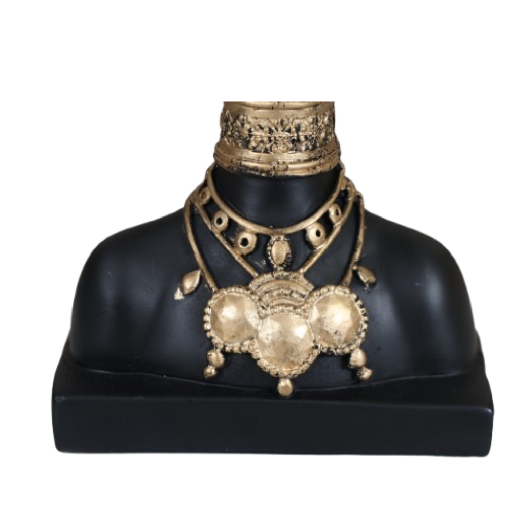 MAARK STATUE BOWL AFRICAN LADY SET OF 2 EH