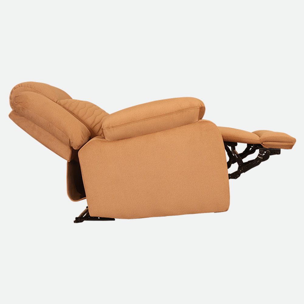 MAARK MANUAL RECLINER FABRIC SOFA SINGLE SEATER WAVE