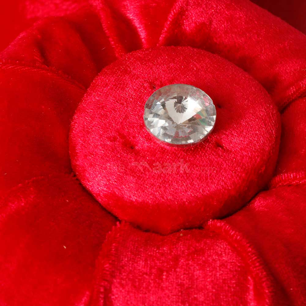 MAARK FABRIC SINGLE SEATER SOFA FINGER RED COLOUR