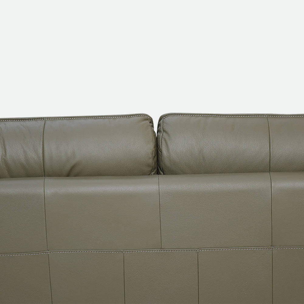 MAARK LEATHER SOFA SET (3+2) 6041 OLIVE GREEN ML